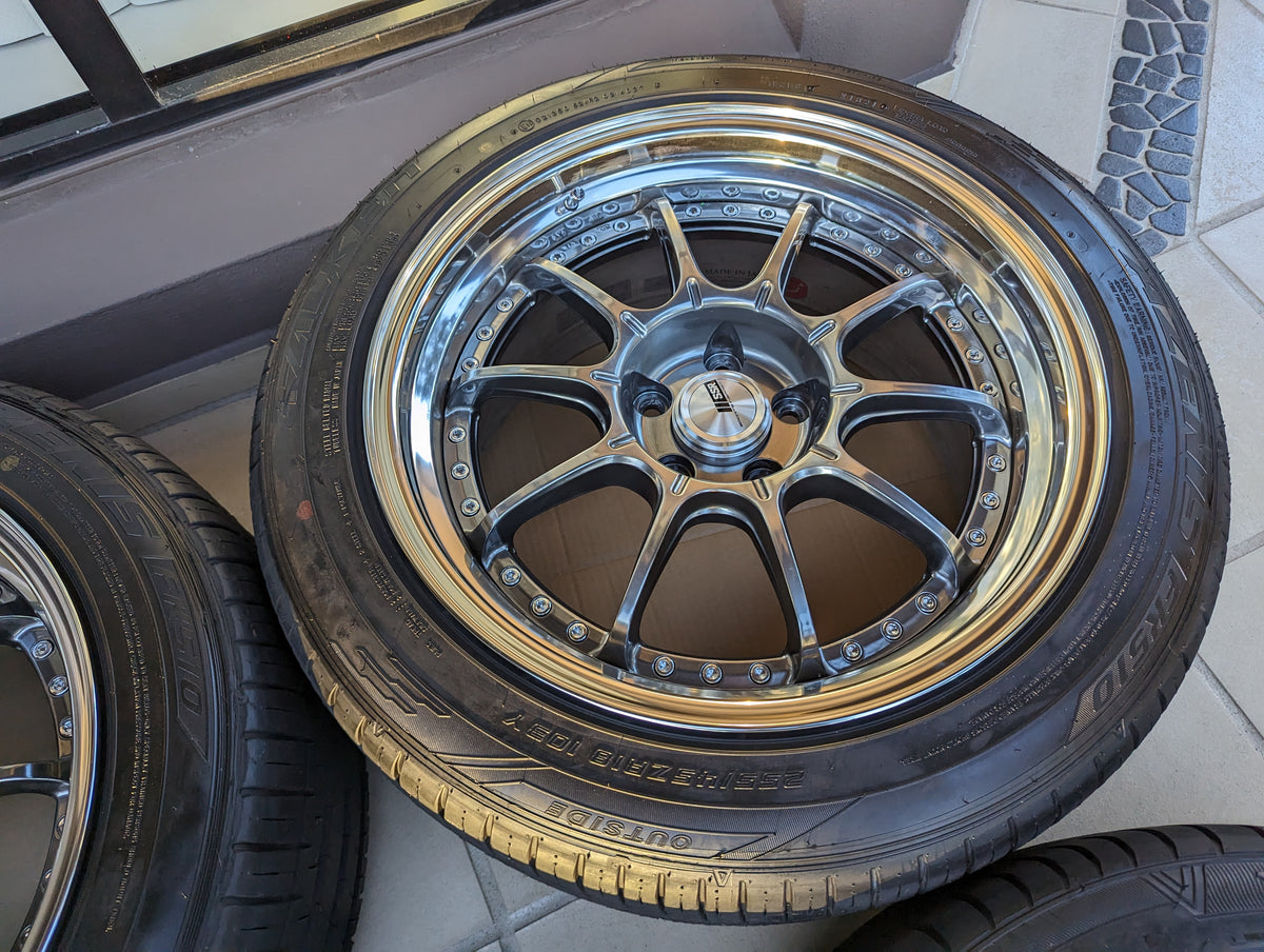 SSR SP5 (Titan Silver) - 3 Piece Wheels - 5x114.3 - 18x9.5 +25