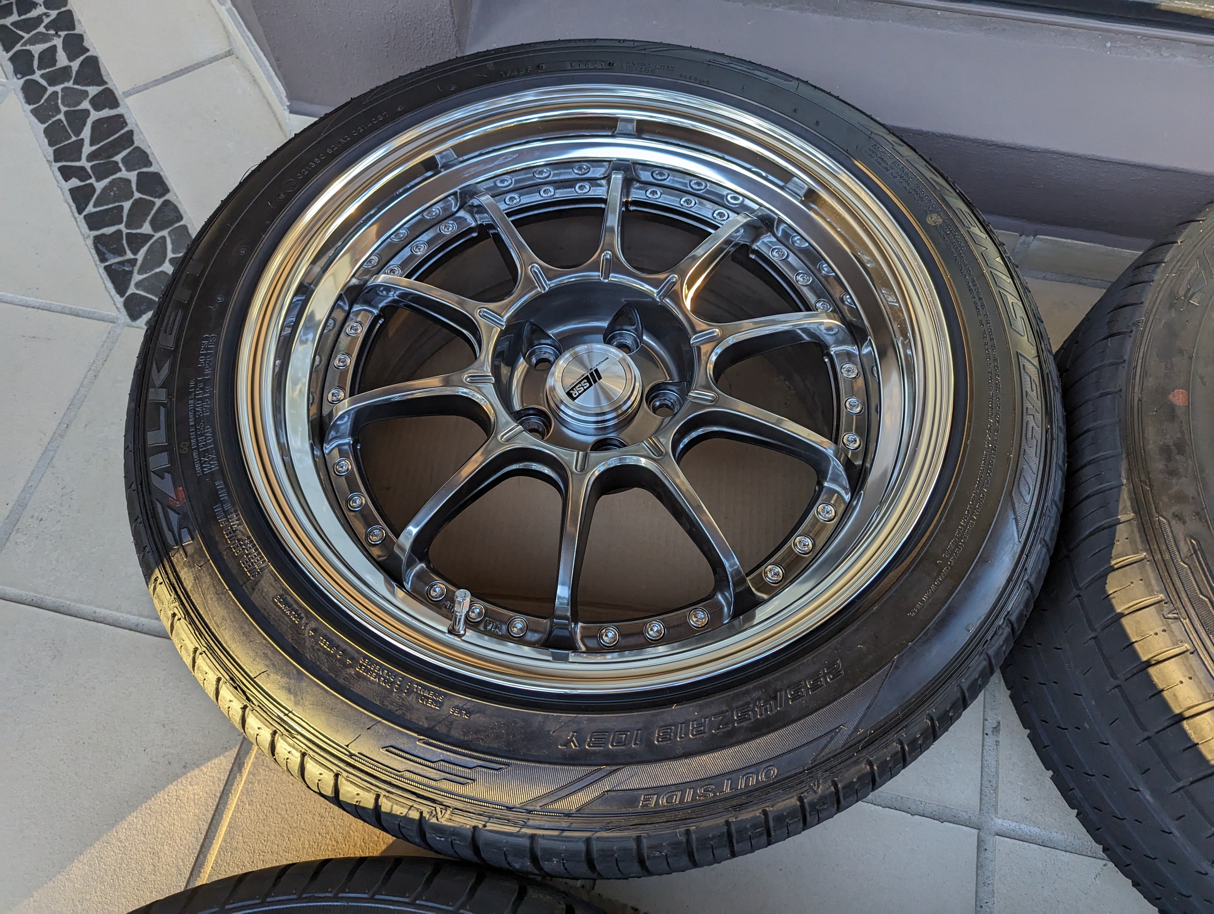 SSR SP5 (Titan Silver) - 3 Piece Wheels - 5x114.3 - 18x9.5 +25