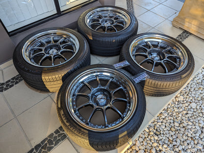 SSR SP5 (Titan Silver) - 3 Piece Wheels - 5x114.3 - 18x9.5 +25