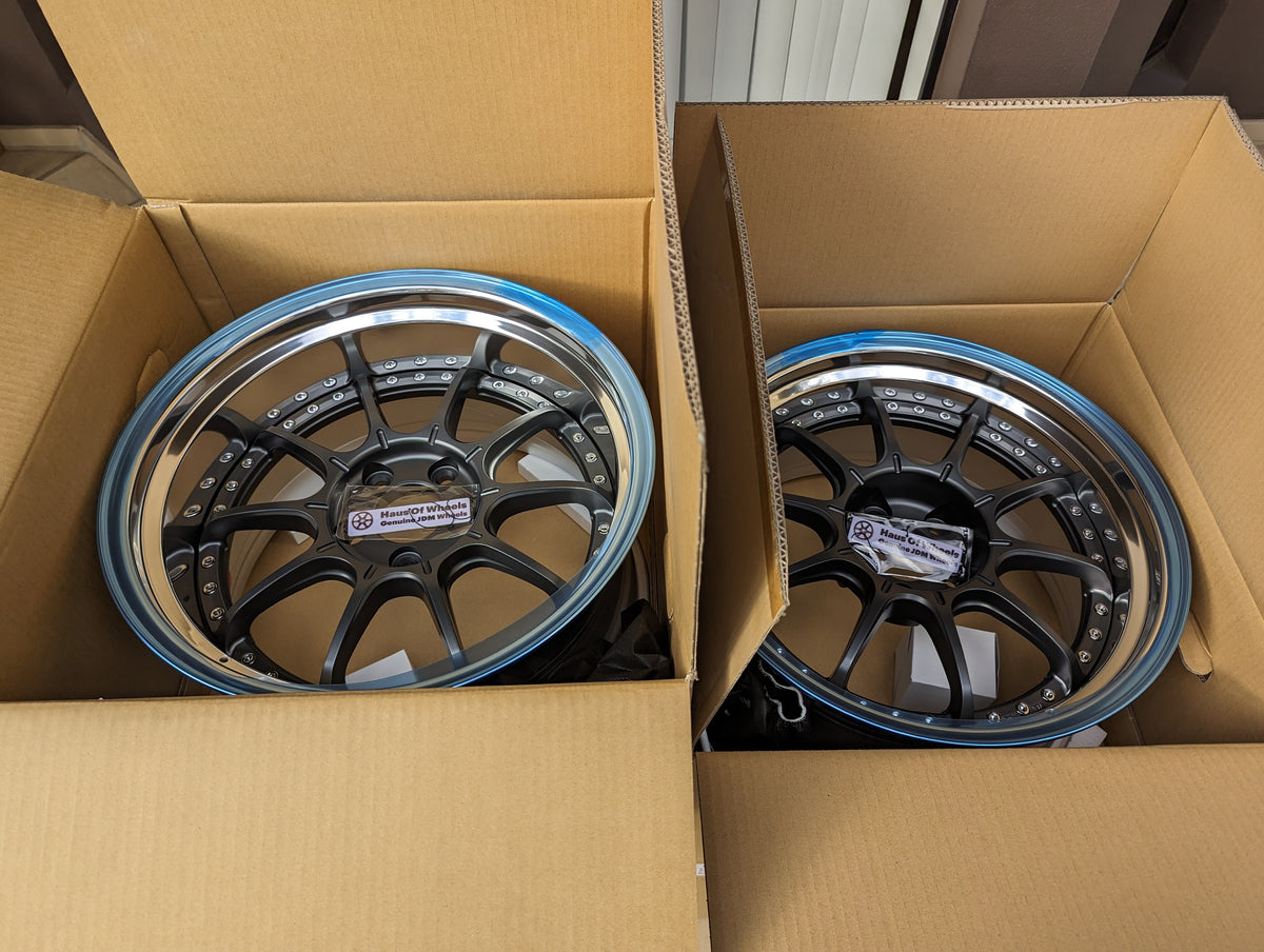 SSR SP5 Flat Gunmetal | 5x114.3 | F: 18x9.5 +12 / R: 18x10.5 +18 | New | 3 Piece