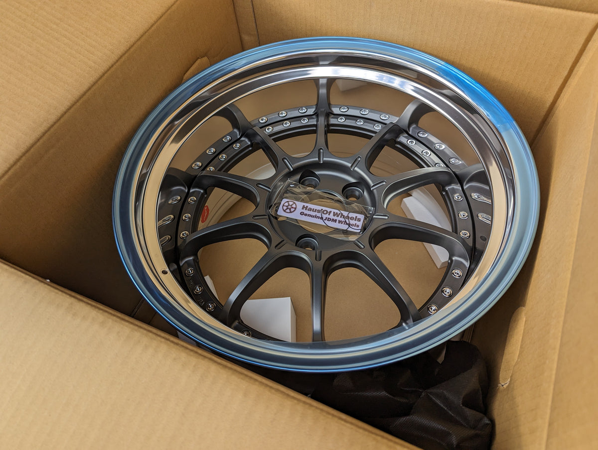 SSR SP5 Flat Gunmetal | 5x114.3 | F: 18x9.5 +12 / R: 18x10.5 +18 | New | 3 Piece