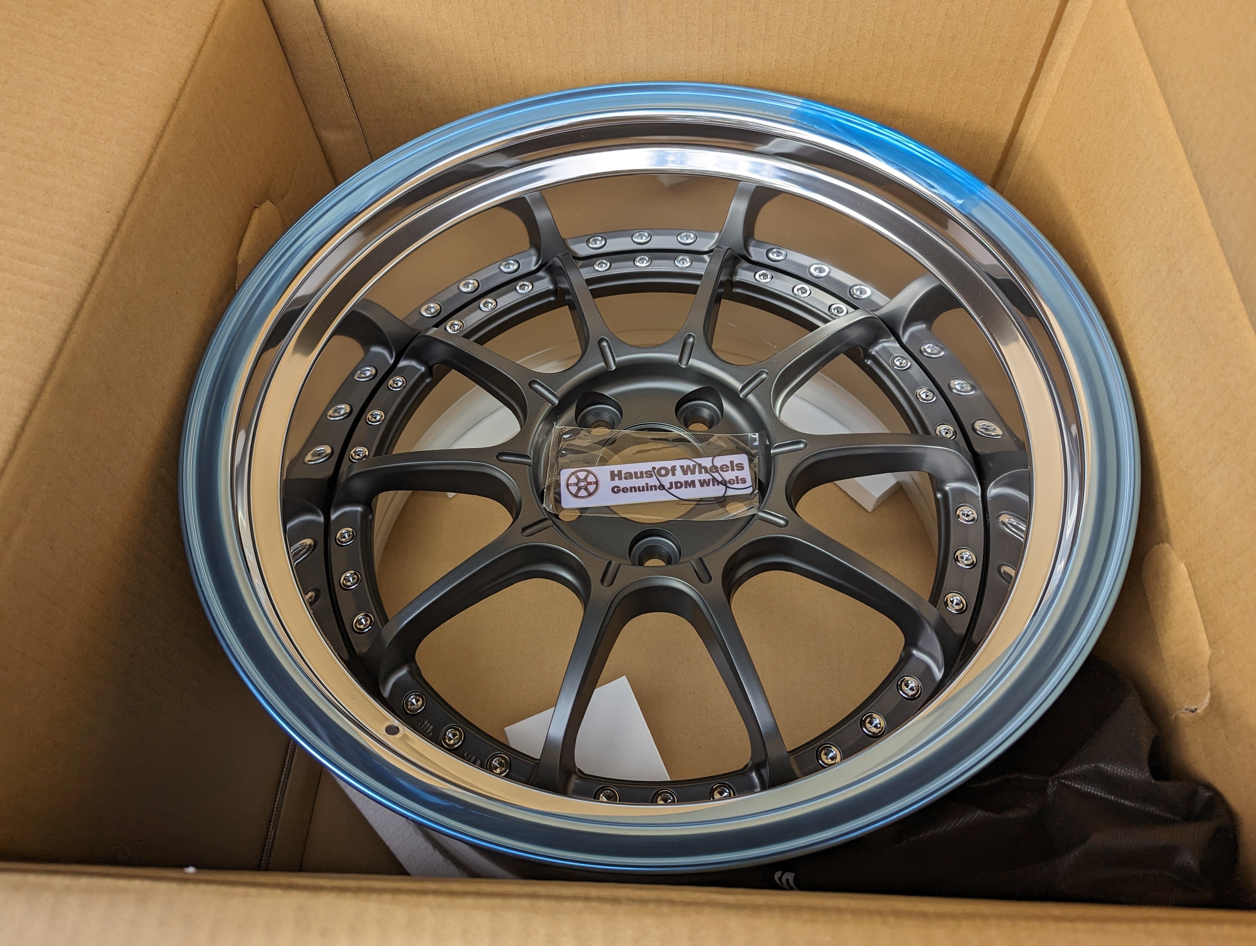 Ssr Rims 18 SSR SP5 (Flat Gunmetal) - 3 Piece Wheels - 5x114.3 - F: 18x9.5 +12 - R ...