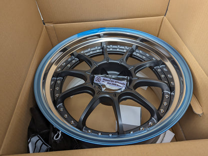 SSR SP5 Flat Gunmetal | 5x114.3 | F: 18x9.5 +12 / R: 18x10.5 +18 | New | 3 Piece