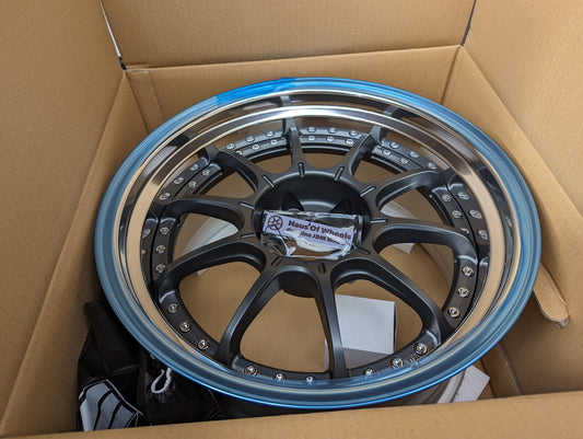 SSR SP5 Flat Gunmetal | 5x114.3 | F: 18x9.5 +12 / R: 18x10.5 +18 | New | 3 Piece