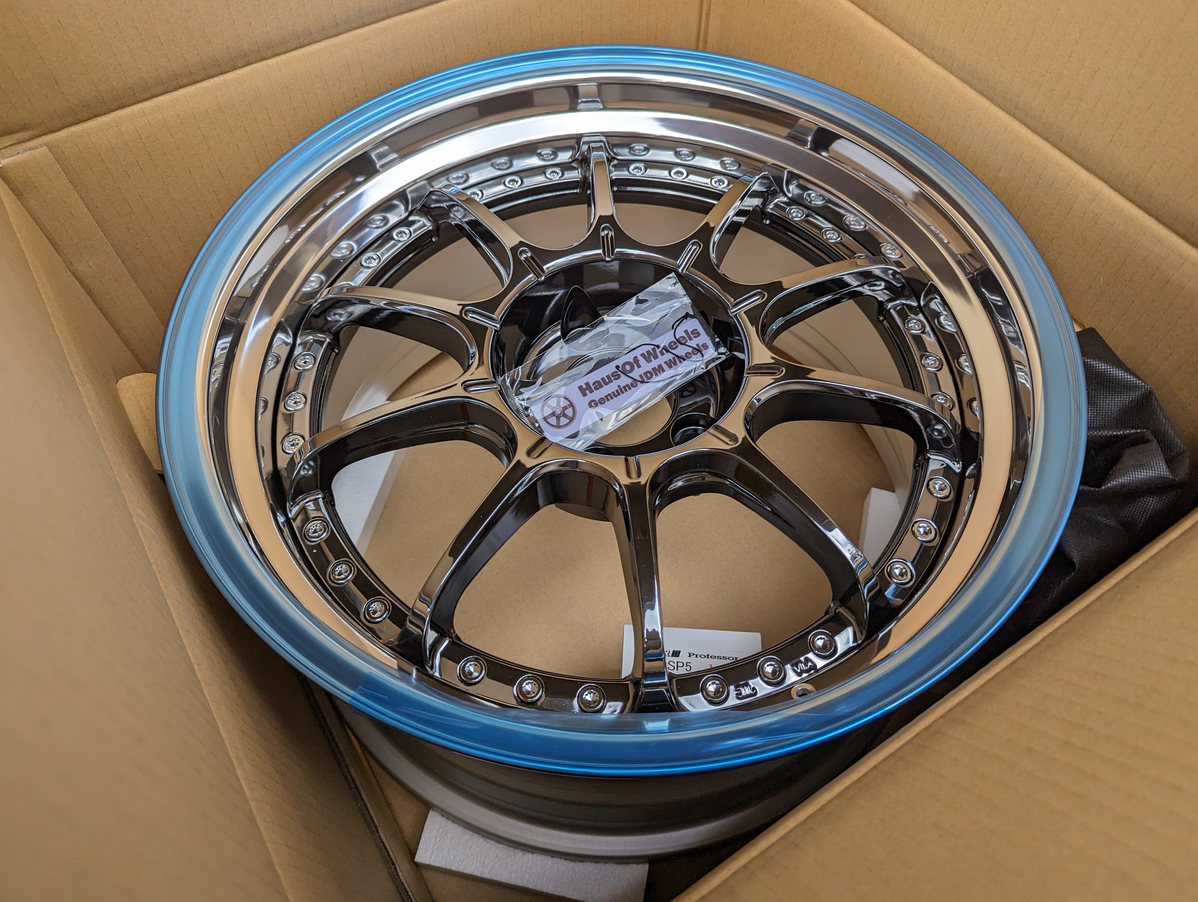 SSR SP5 (SBC - Chrome) - 3 Piece Wheels - 5x114.3 - F: 18x9 +19 (HP Di ...