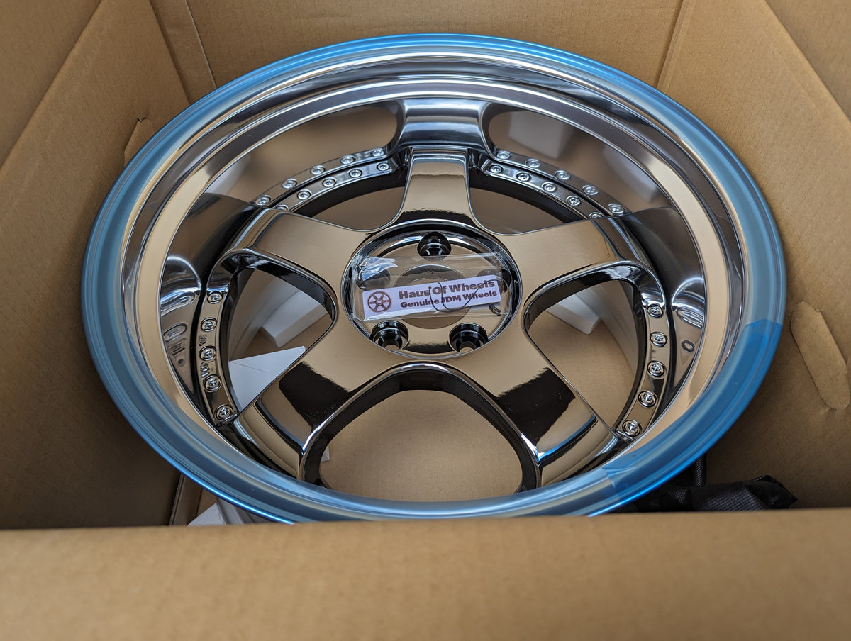 SSR SP1 SBC Chrome | 5x114.3 | F: 18x9.5 +12 / R: 18x10.5 +18 | New | 3 Piece – product photo 5