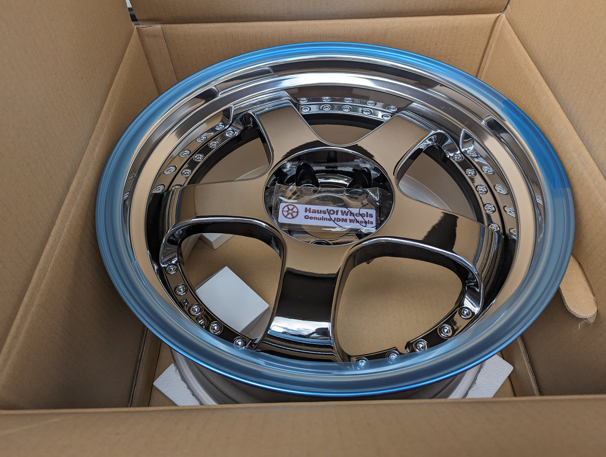 SSR SP1 SBC Chrome | 5x114.3 | F: 18x9.5 +12 / R: 18x10.5 +18 | New | 3 Piece – product photo 6