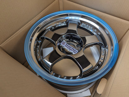 SSR SP1 SBC Chrome | 5x114.3 | F: 18x9.5 +12 / R: 18x10.5 +18 | New | 3 Piece – product photo 8
