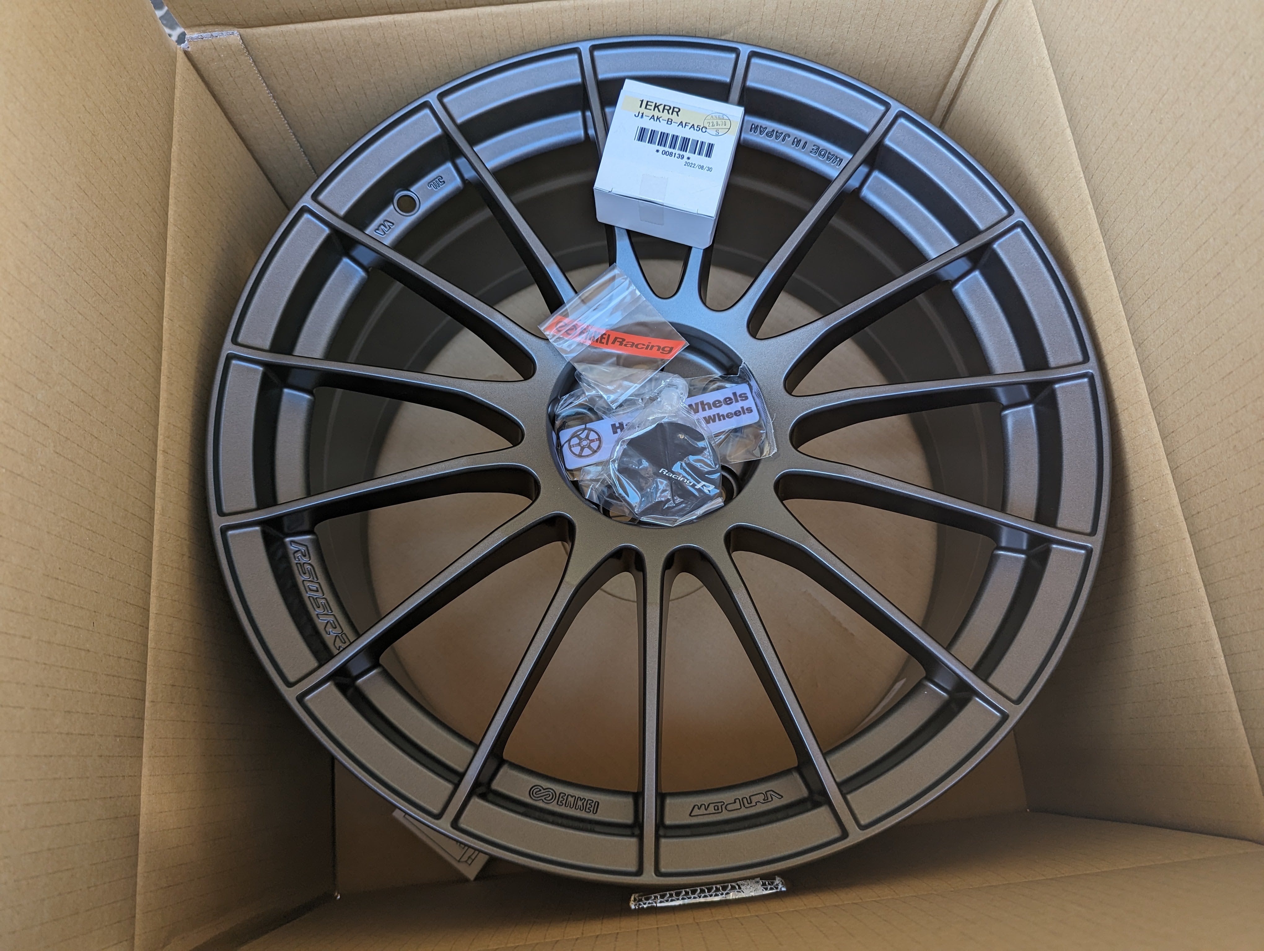 Enkei RS05RR with Genuine Enkei Center Caps - 5x100 - 18x8.5 +42