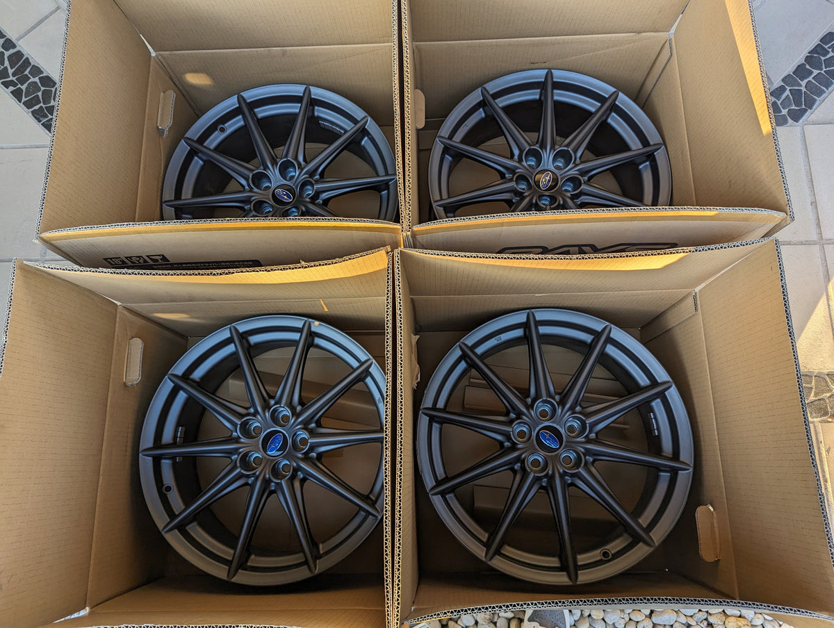 Subaru BRZ S Wheels with Genuine Subaru Center Caps Hausofwheels