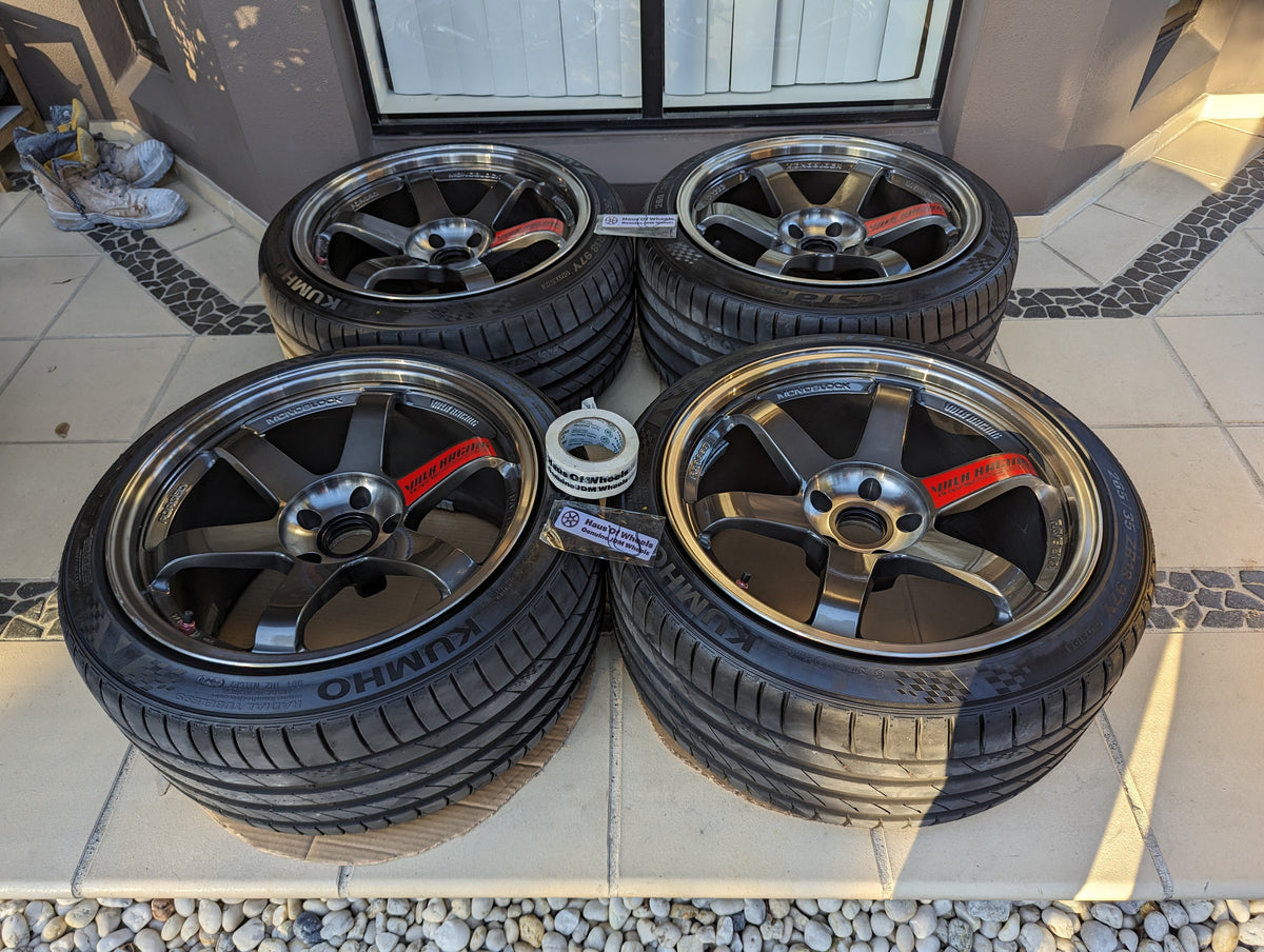 (Double Pressed Graphite) Rays Engineering Volks Racing TE37SL with Tyres