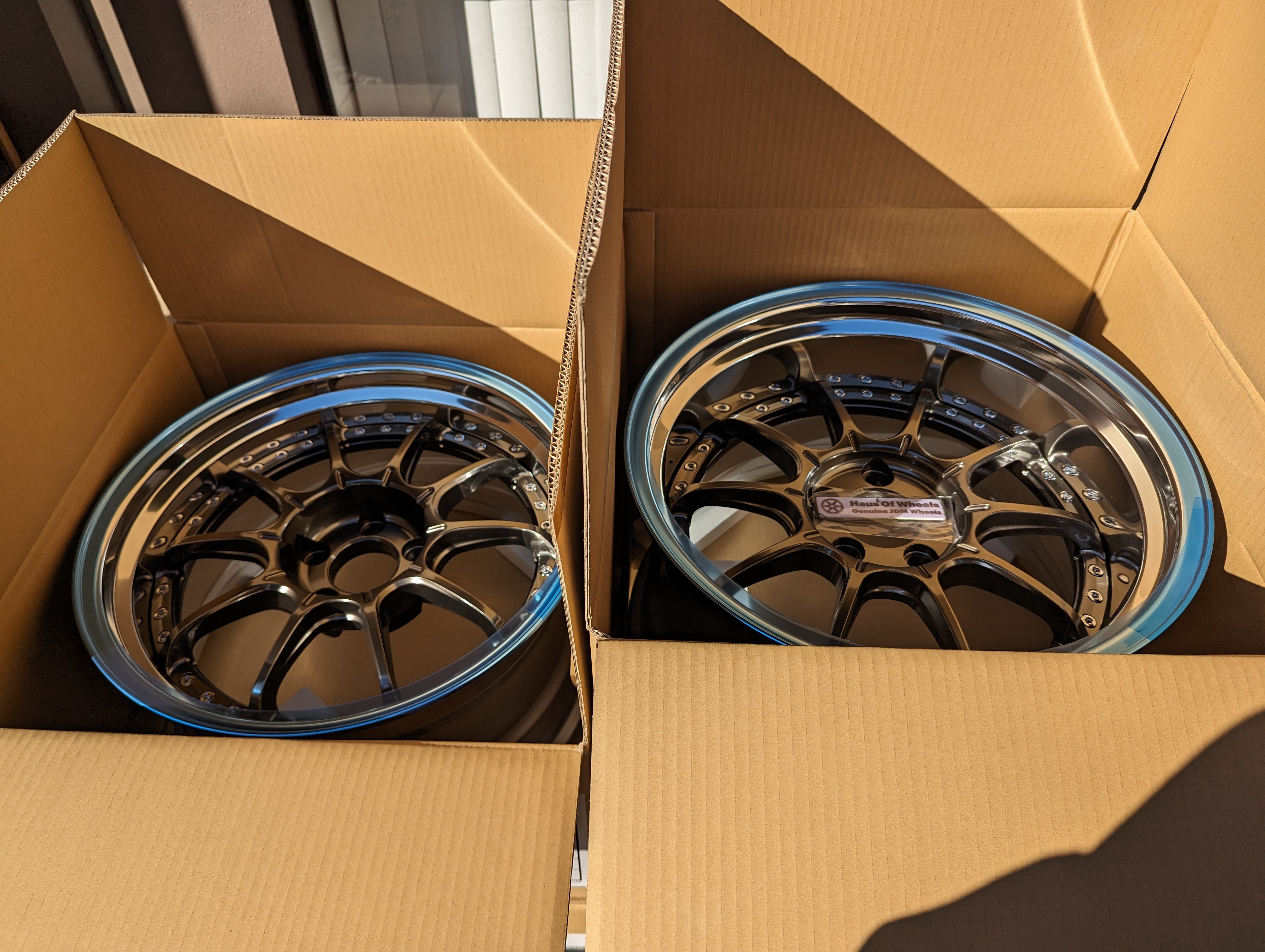 *Brand New* SSR SP5 (High Metal Bronze) - 3 Piece Wheels - 5x114.3 - F: 18x9.5 +12 (Deep Dish)  - R: 18x10.5 +18 (Ultra Deep DIsh)