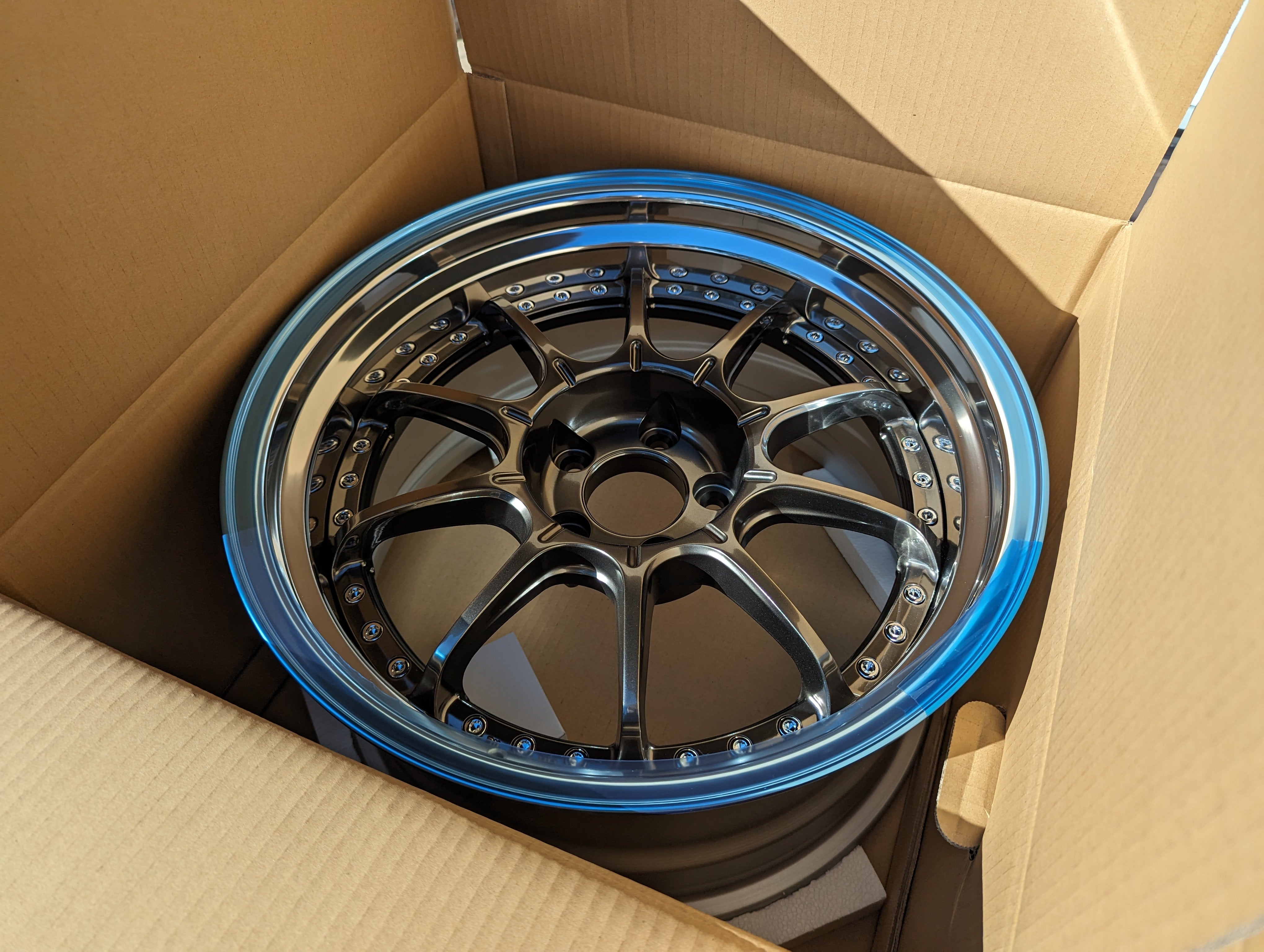 *Brand New* SSR SP5 (High Metal Bronze) - 3 Piece Wheels - 5x114.3 - F: 18x9.5 +12 (Deep Dish)  - R: 18x10.5 +18 (Ultra Deep DIsh)