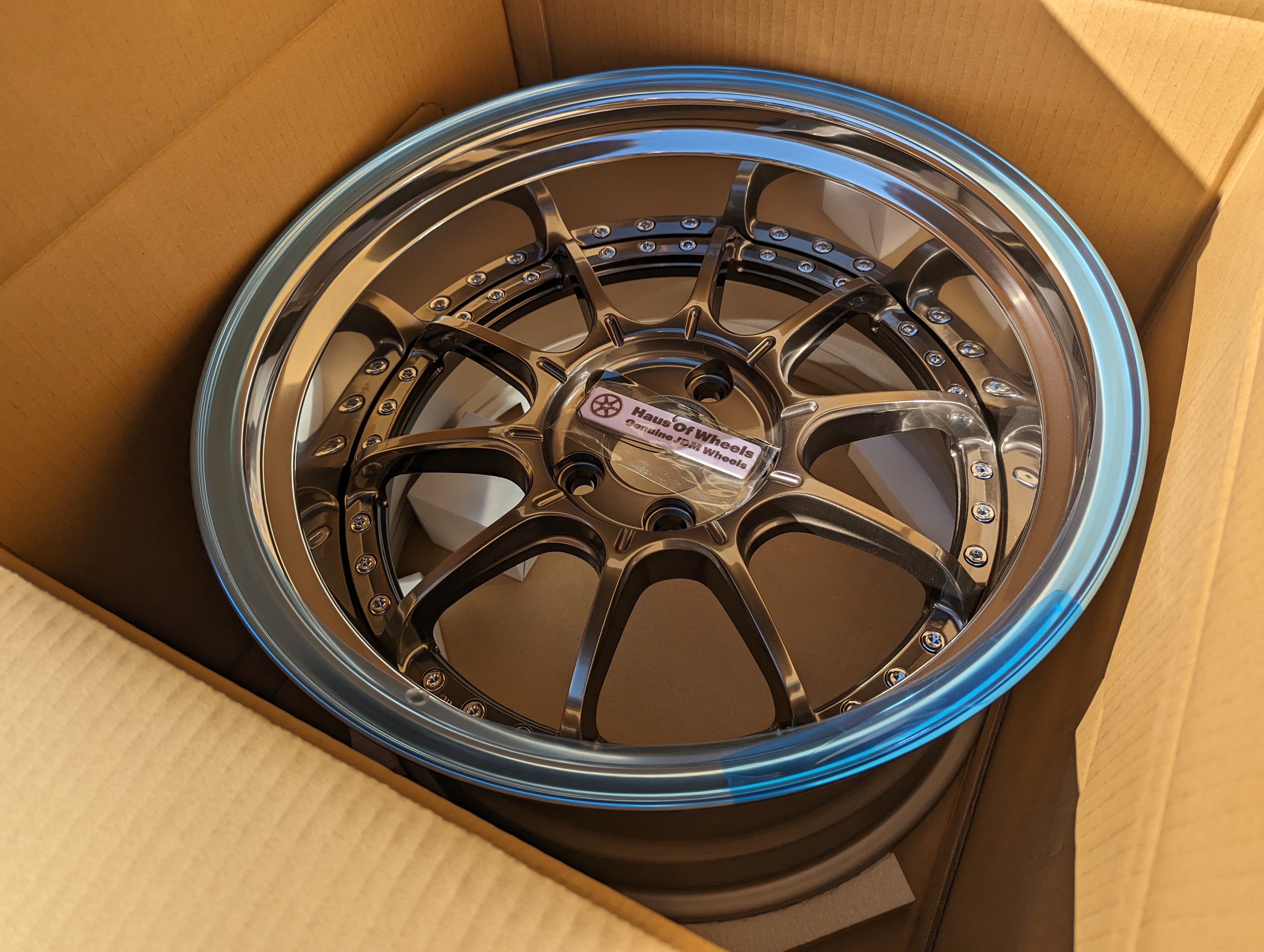 *Brand New* SSR SP5 (High Metal Bronze) - 3 Piece Wheels - 5x114.3 - F: 18x9.5 +12 (Deep Dish)  - R: 18x10.5 +18 (Ultra Deep DIsh)