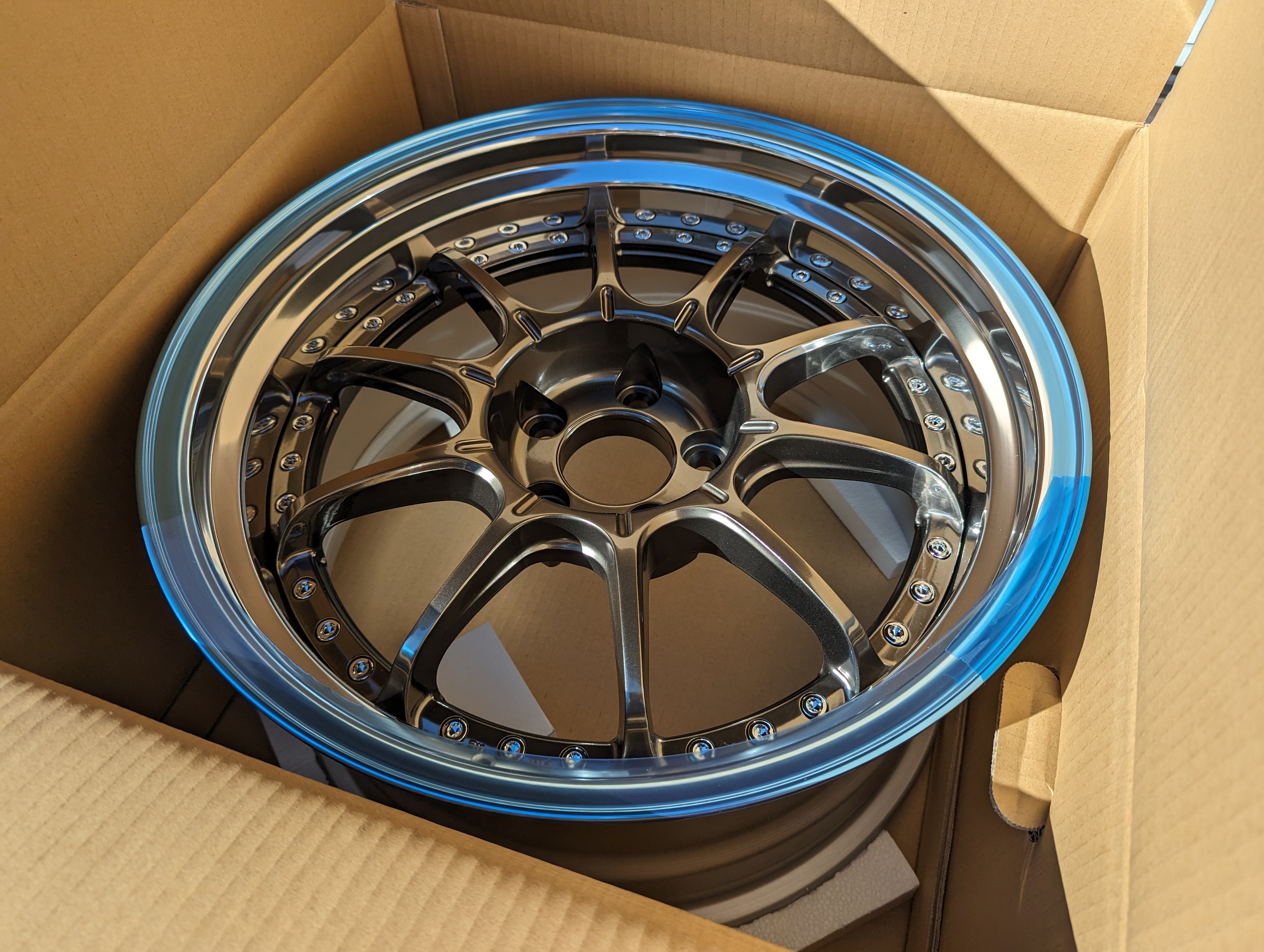 *Brand New* SSR SP5 (High Metal Bronze) - 3 Piece Wheels - 5x114.3 - F: 18x9.5 +12 (Deep Dish)  - R: 18x10.5 +18 (Ultra Deep DIsh)