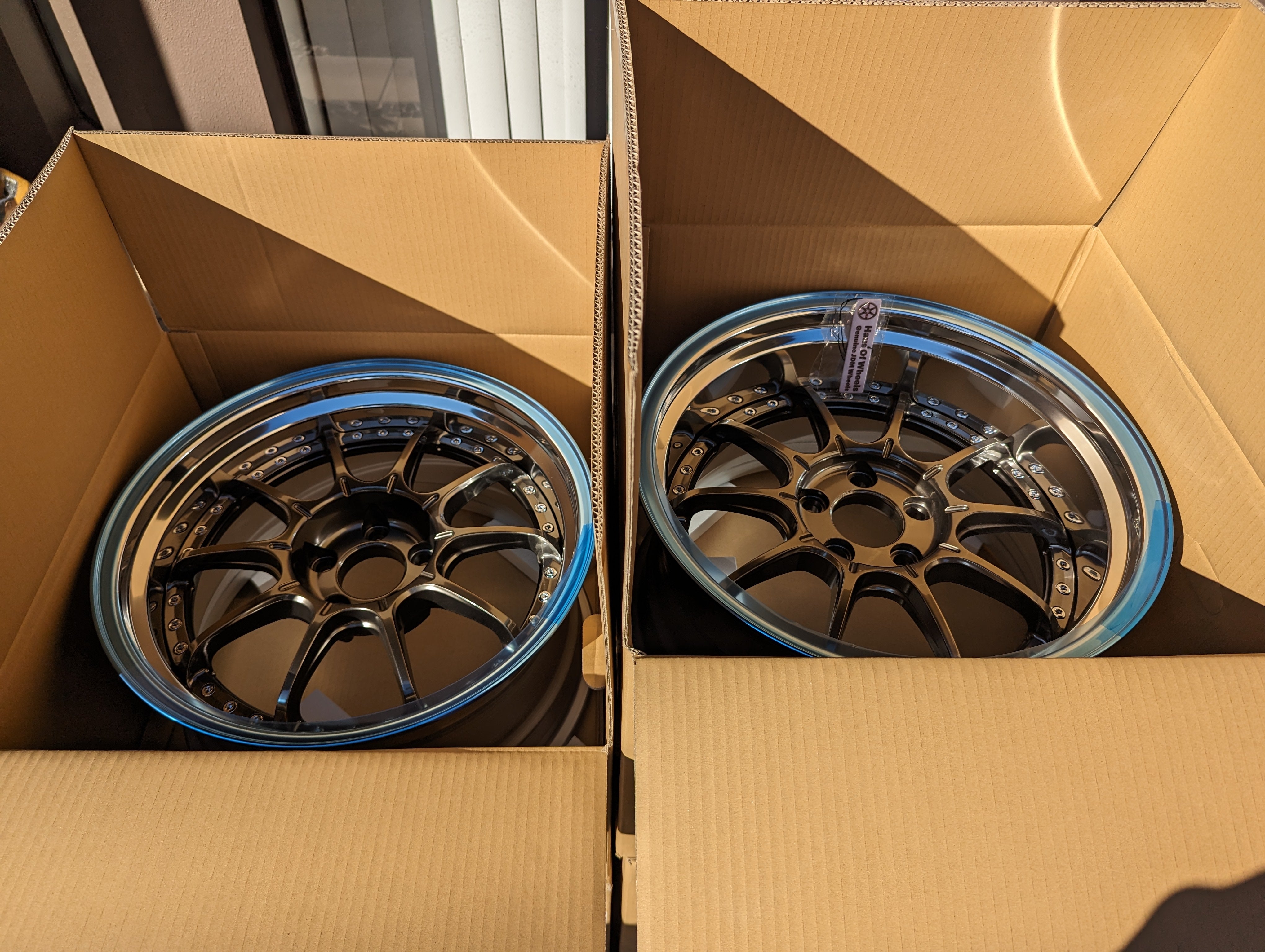 *Brand New* SSR SP5 (High Metal Bronze) - 3 Piece Wheels - 5x114.3 - F: 18x9.5 +12 (Deep Dish)  - R: 18x10.5 +18 (Ultra Deep DIsh)