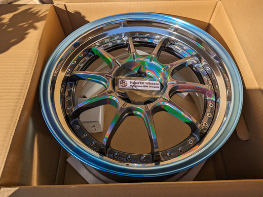 
*Brand New* SSR SP5 (Spectrum Silver) - 3 Piece Wheels - 5x114.3 - 18x9.5 +25