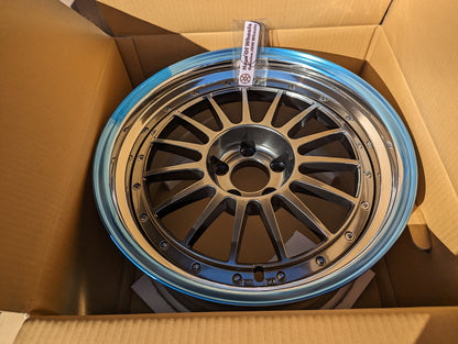 SSR TF1 Titan Silver | 5x114.3 | F: 18x9.5 +12 / R: 18x10.5 +18 | New | 3 Piece – product photo 9