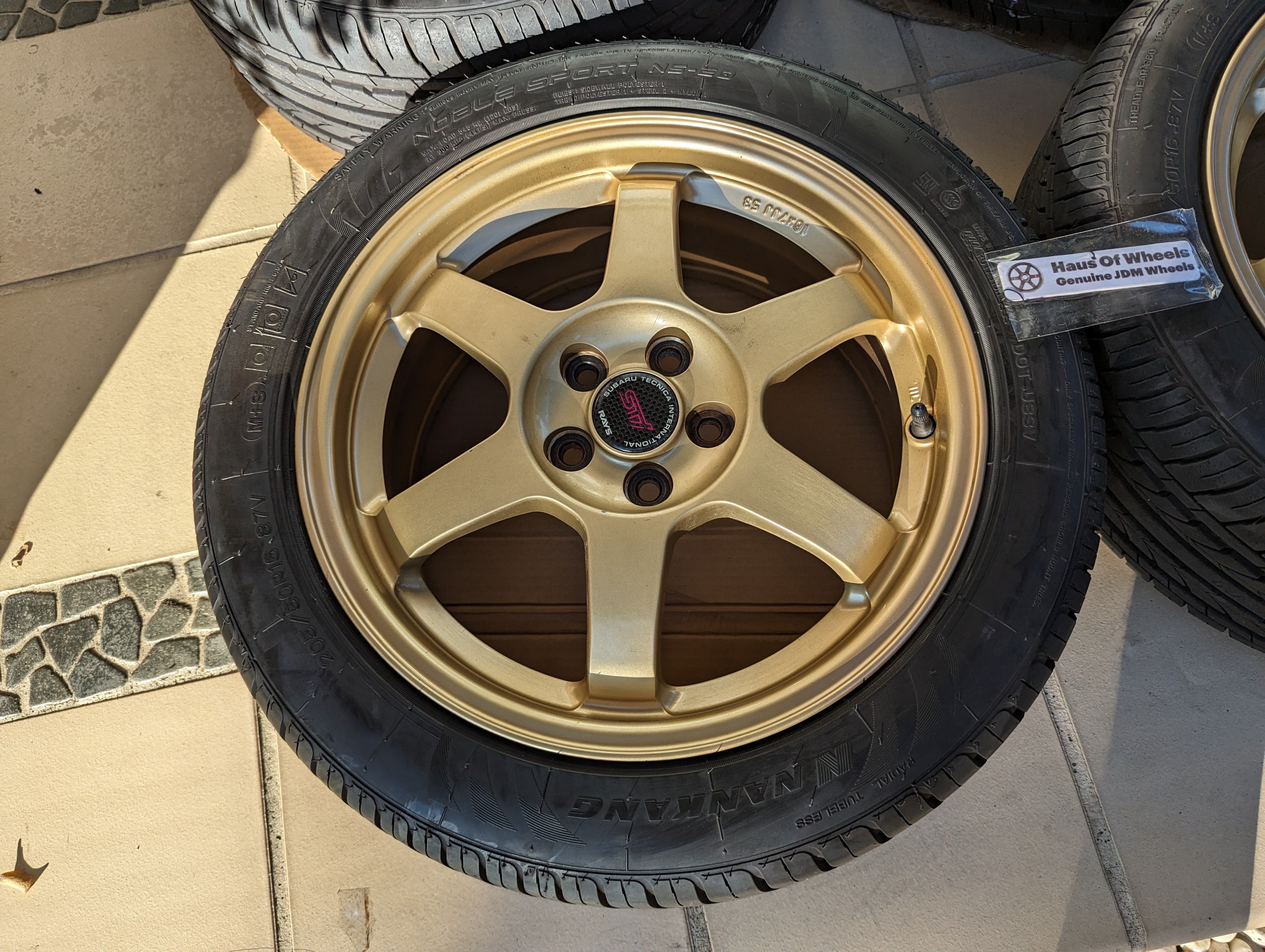 STI X Rays TE07 OG (Gold) with Genuine STI Carbon Center Caps and Nankang Tyres