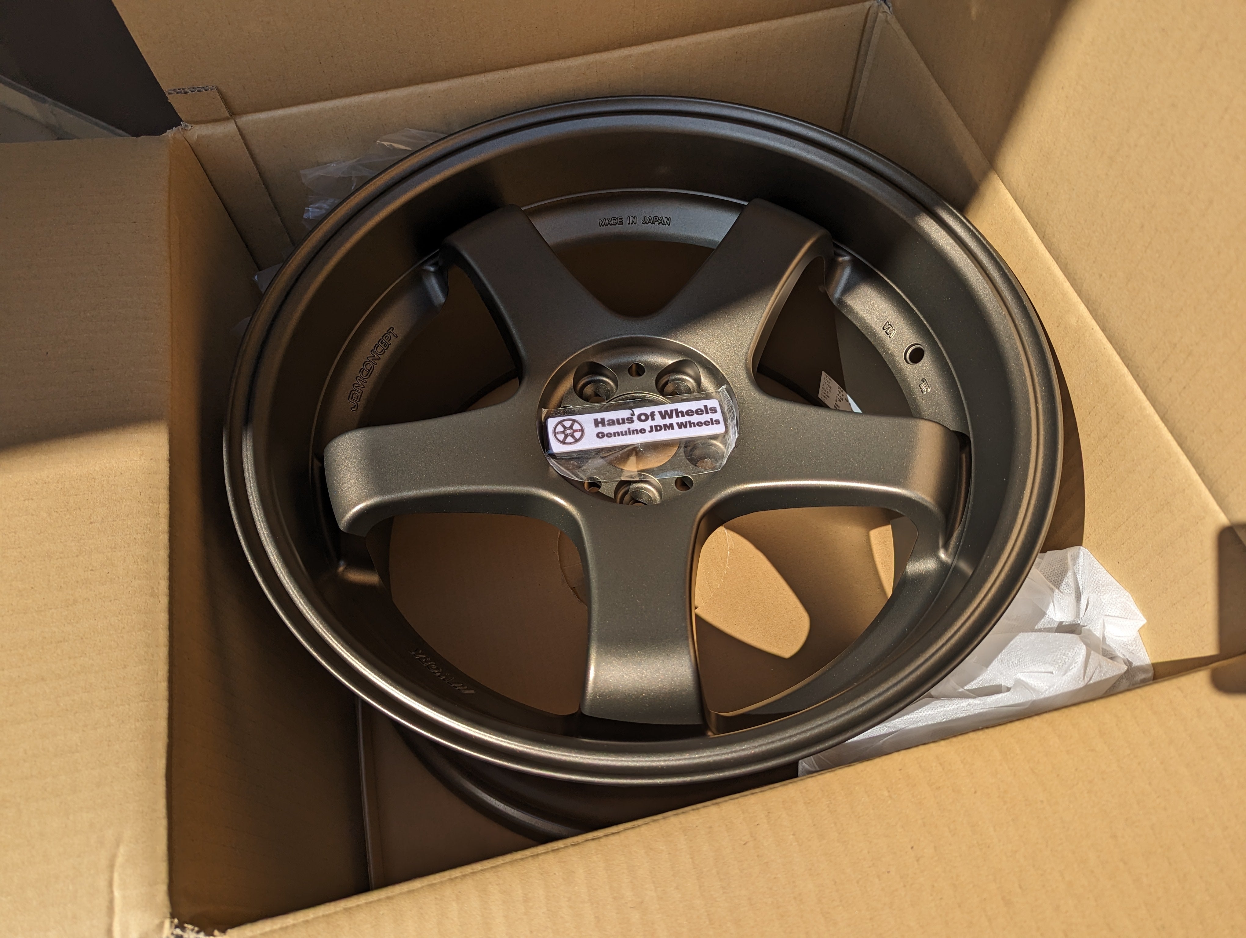 *Brand New* Work Emotion GT5 (Bronze) with Genuine Work GT5 Stickers - 5x100 - 18x10 +38 (Deep Dish and Concave)