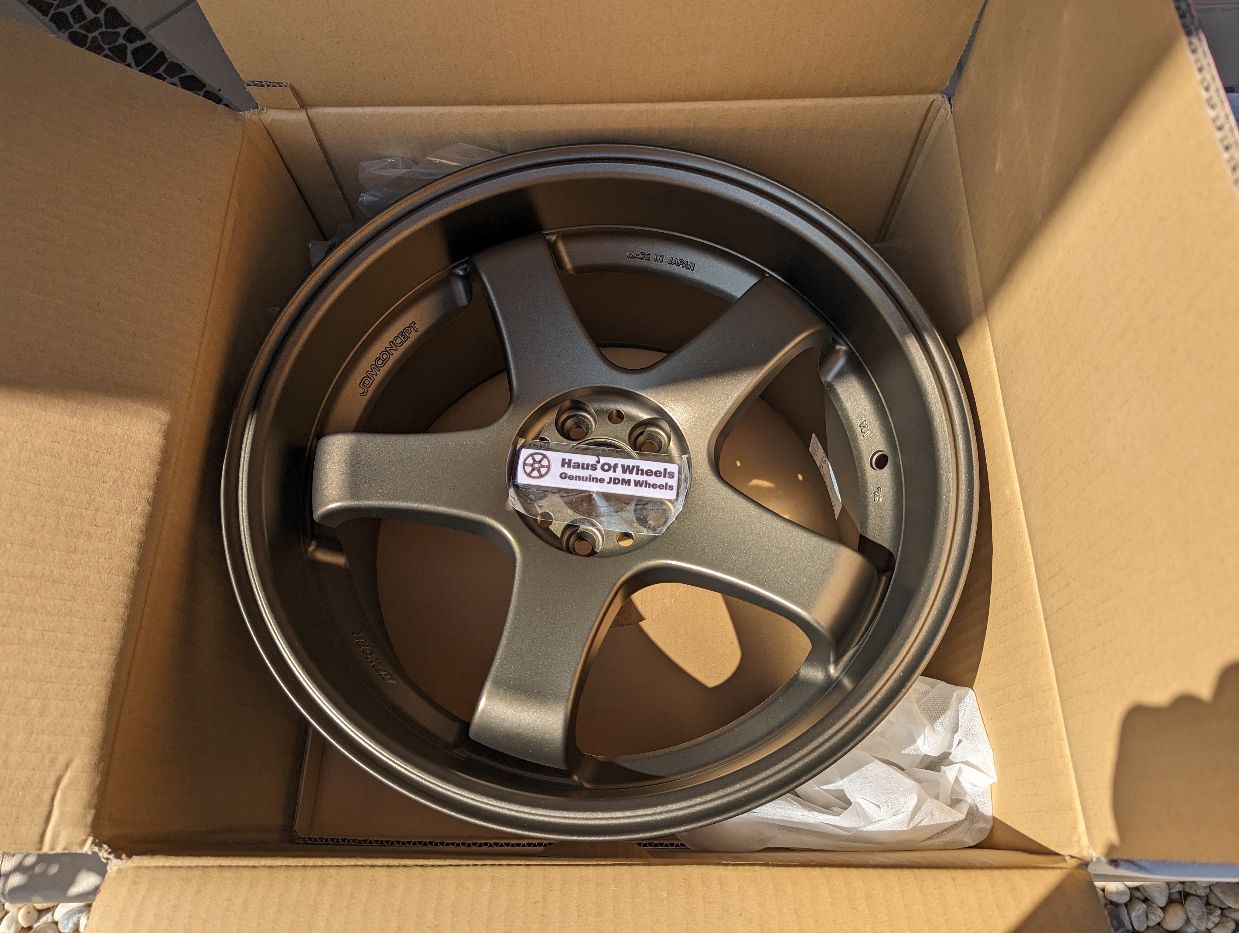 *Brand New* Work Emotion GT5 (Bronze) with Genuine Work GT5 Stickers - 5x100 - 18x10 +38 (Deep Dish and Concave)