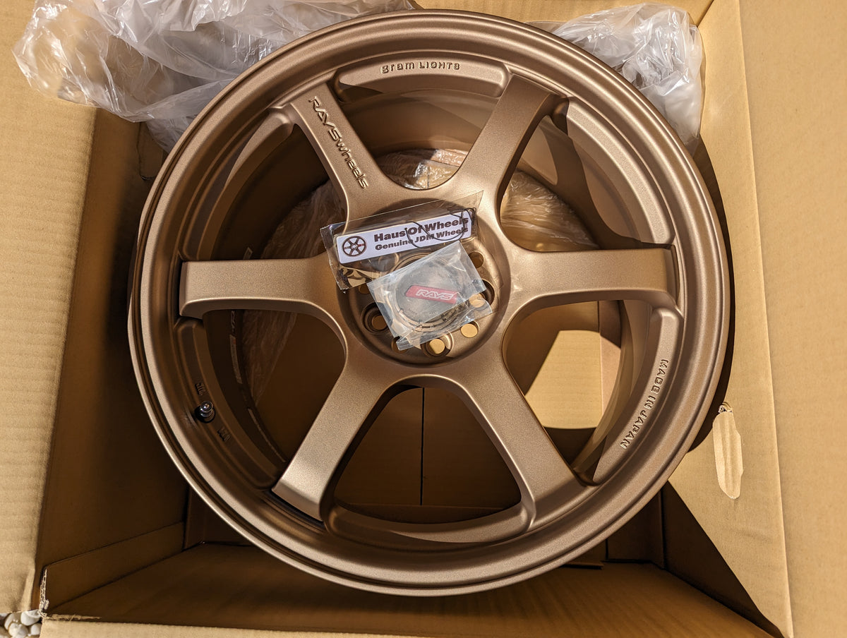 Rays Gram Lights 57 DR Bronze | 5x100 | 18x8.5 +37 | New | Limited Edition | Discontinued