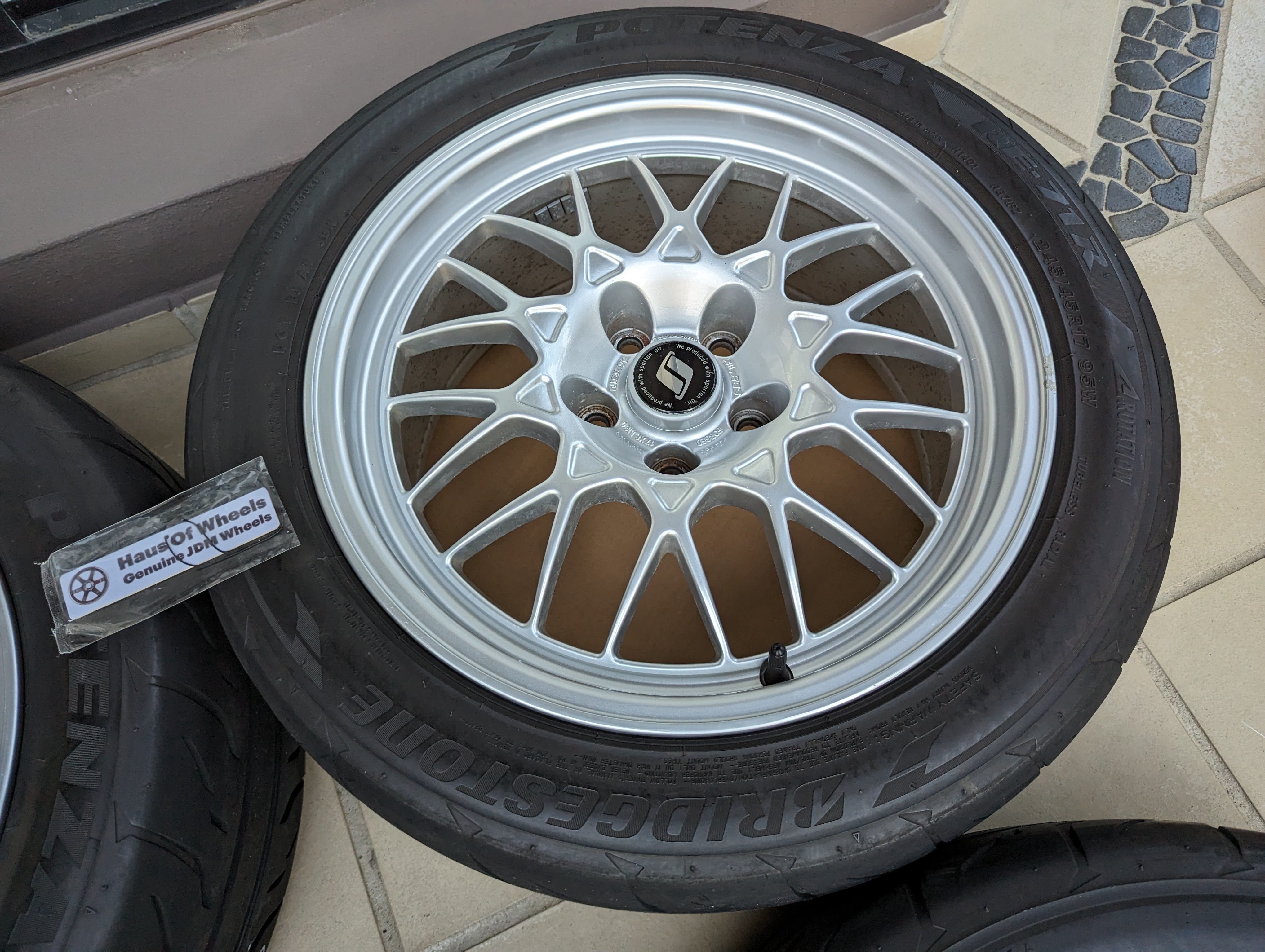 PCD 5x114.3 *RARE* BBS x Nissan GTR V-Spec BNR32 Forged Wheels with Or ...