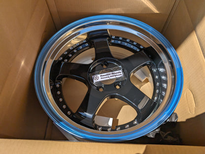 SSR SP1 Gloss Black | 5x114.3 | F: 18x9 +19 / R: 18x10 +24 | New | 3 Piece