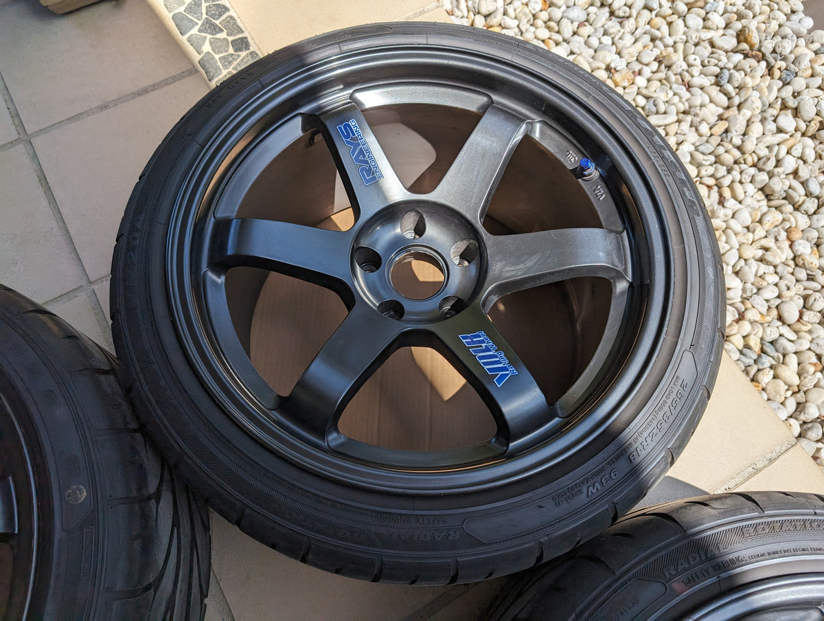 *Rare* RAYS Volk Racing TE37 OG with Near New Tyres - GTR Spec