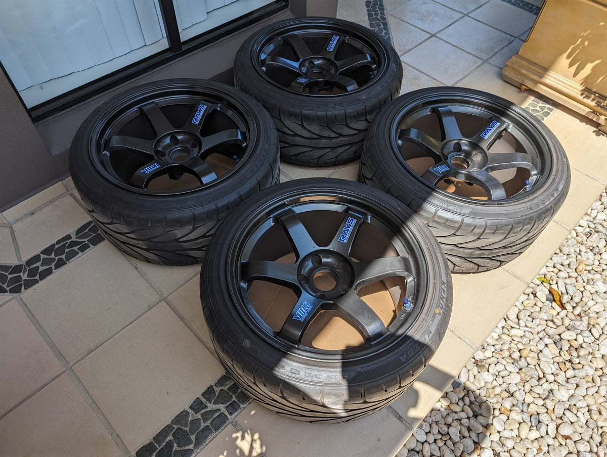 *Rare* RAYS Volk Racing TE37 OG with Near New Tyres - GTR Spec