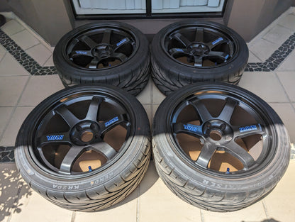 *Rare* RAYS Volk Racing TE37 OG with Near New Tyres - GTR Spec