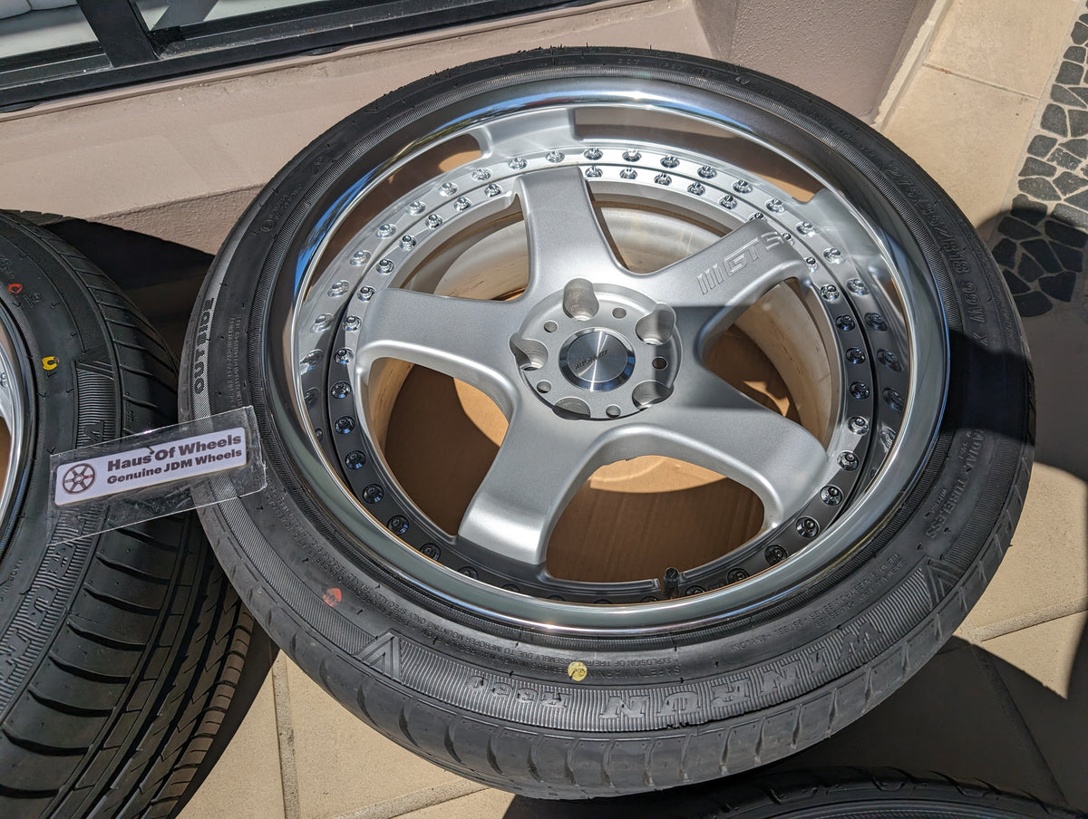 Work Emotion GT5 3P Matte Silver | 5x114.3 | F: 18x9 +12 / R: 18x10 -1 | Near New | With Tyres – product photo 5