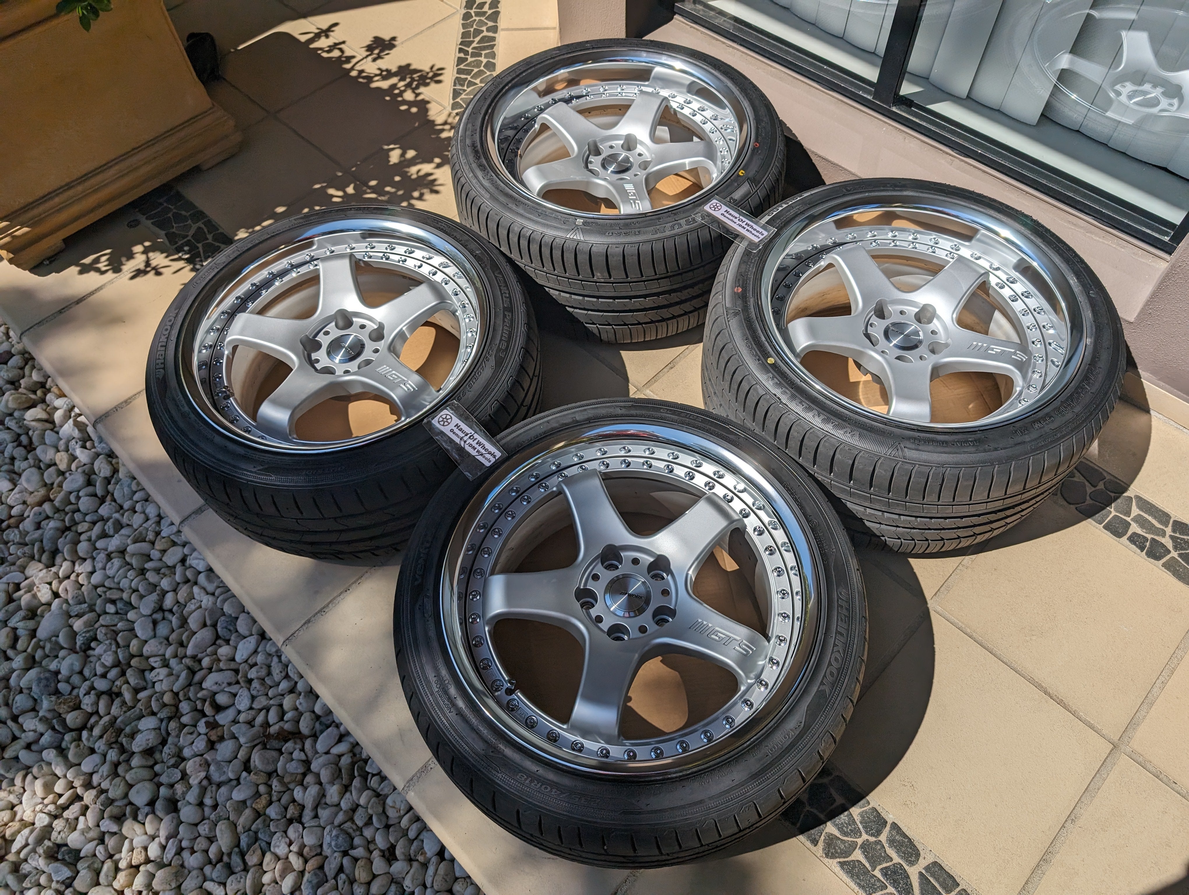 Near New Work Emotion GT5 3P With Genuine Work Centre Caps and Brand New Tyres - 5x114.3 - F: 18x9 +12 - R: 18x10 -1