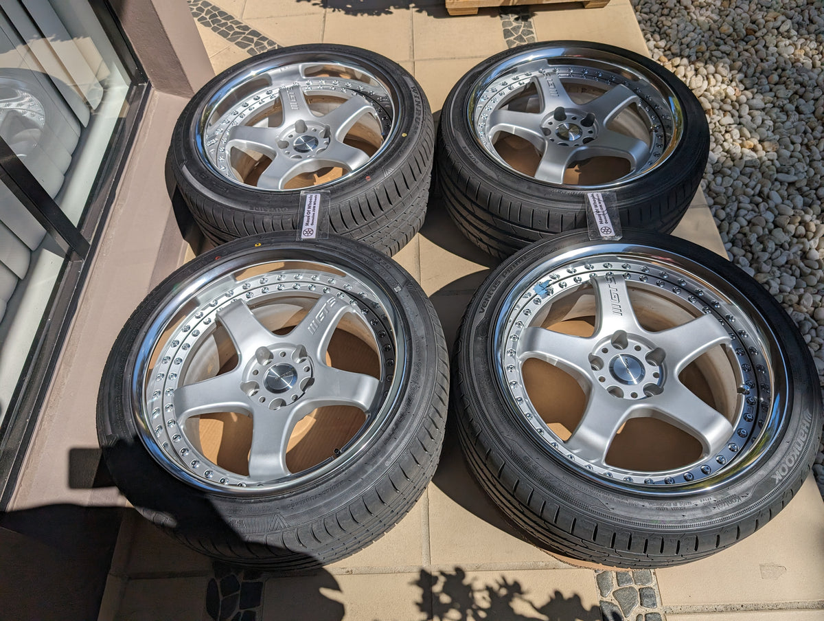 Work Emotion GT5 3P Matte Silver | 5x114.3 | F: 18x9 +12 / R: 18x10 -1 | Near New | With Tyres – product photo 8
