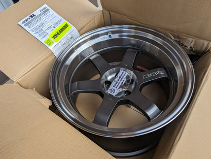 Widebody Spec + Deep Dish RAYS Volk Racing TE37V SL (Pressed Graphite) - 5x100 - 18x10 -25