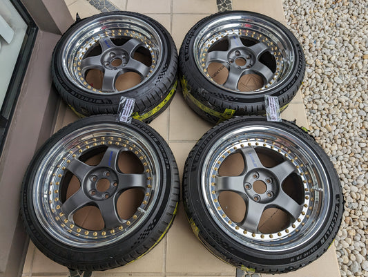 
*Deep Dish* + *Near New* Work Meister S13P - 5x100 - 18x9.5 +37