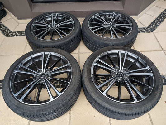 
Toyota 86 GTS Wheels with Michelin Tyres and Toyota Center Caps - PCD 5x100 - 17x7 +48