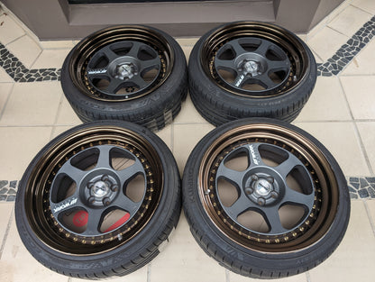 Work Meister L13P (Gloss Bronze)  -PCD 5x100 - 18x9.5 +20 (O-Disk)