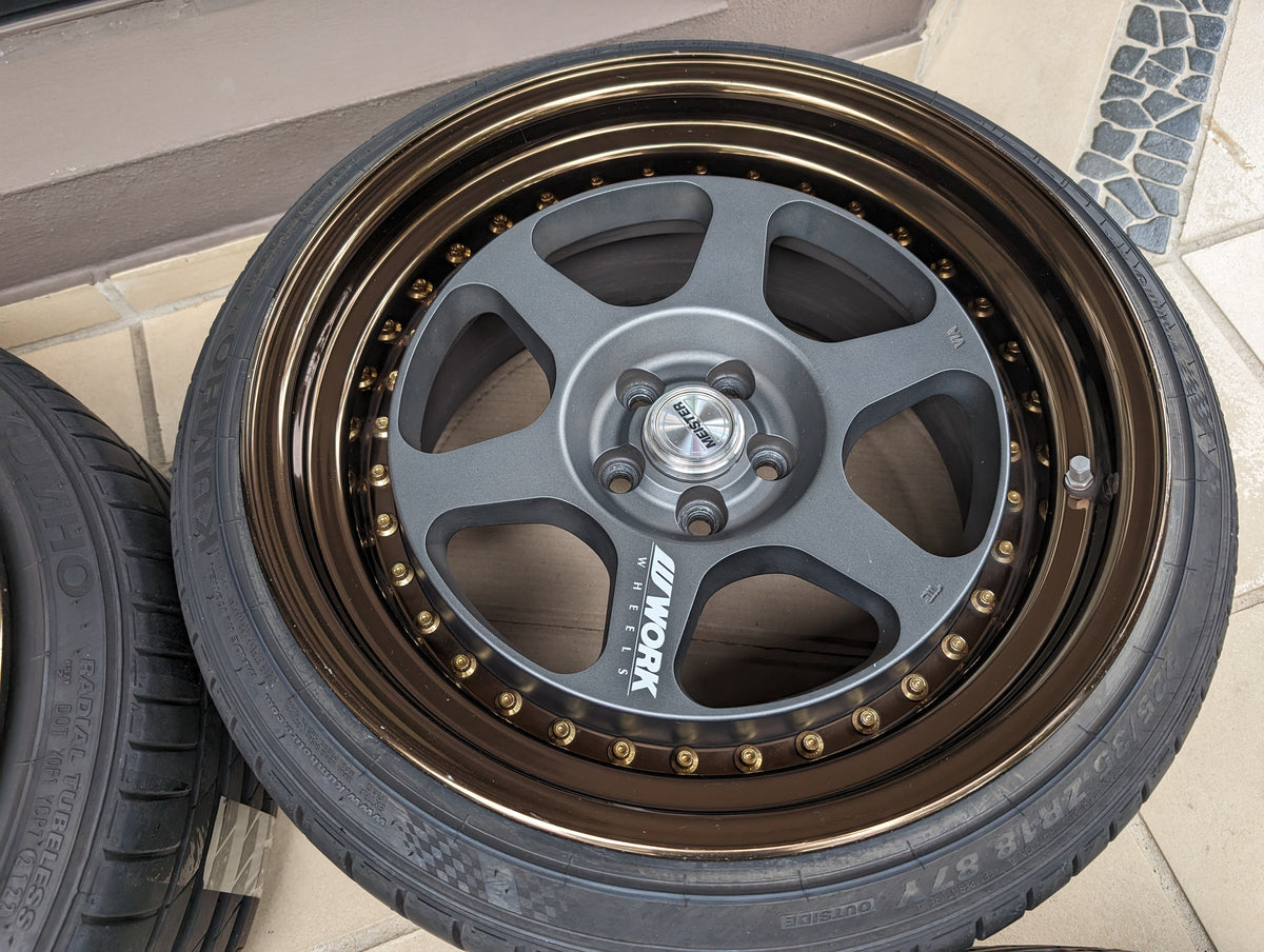 Work Meister L13P (Gloss Bronze)  -PCD 5x100 - 18x9.5 +20 (O-Disk)