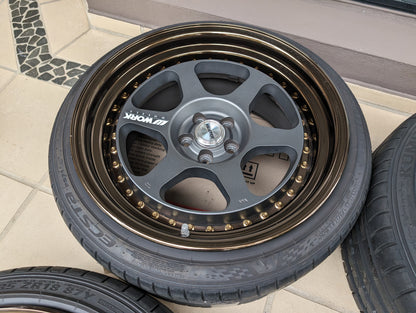 Work Meister L13P (Gloss Bronze)  -PCD 5x100 - 18x9.5 +20 (O-Disk)