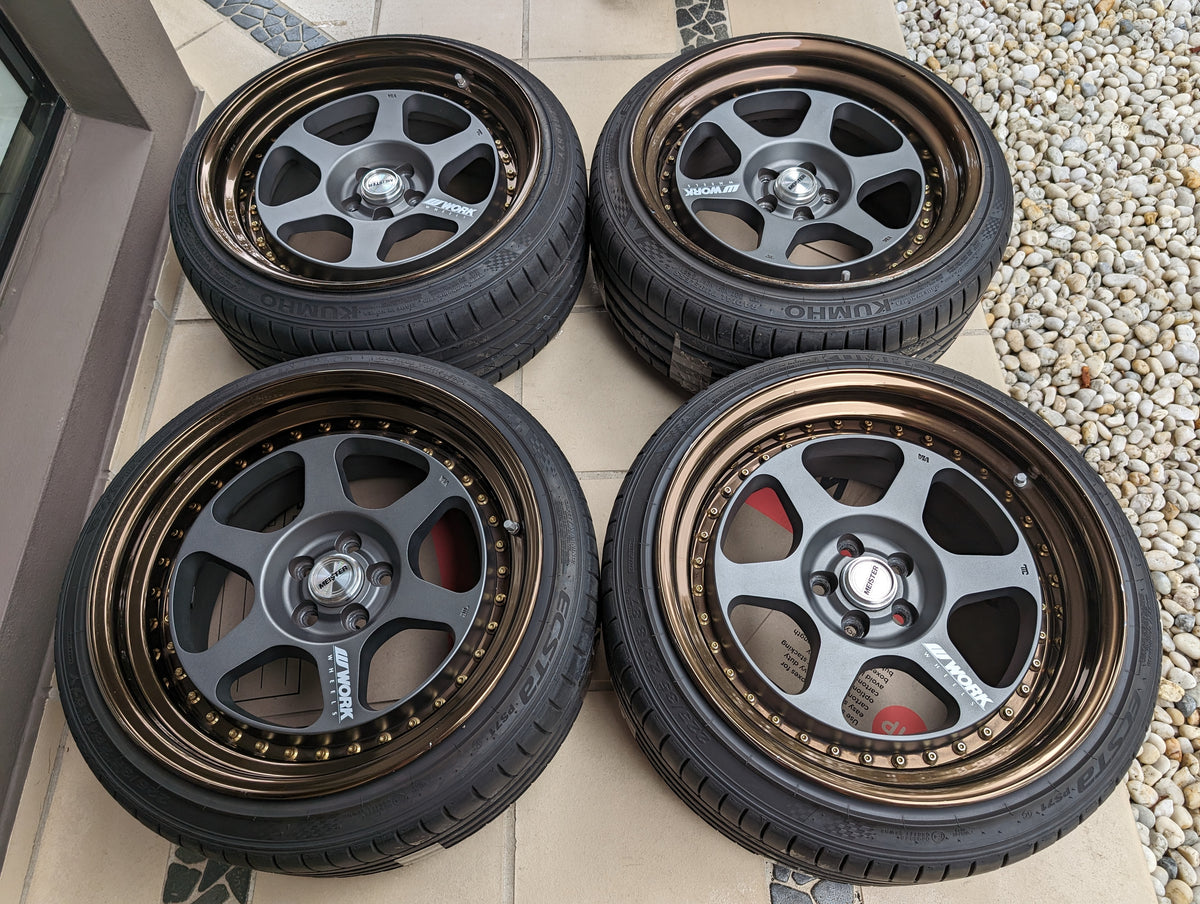 Work Meister L13P (Gloss Bronze)  -PCD 5x100 - 18x9.5 +20 (O-Disk)