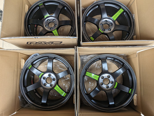 *NEW ARRIVAL*  Rays Volk Racing TE37 Saga SL M-SPec (Pressed Black) - PCD 5x100 - 18x9.5 +40