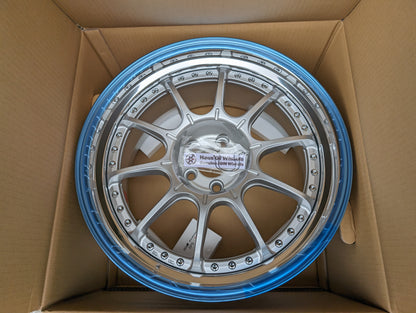 SSR SP5 High Bright Silver | 5x100 | 18x9.5 +37 | New | 3 Piece – product photo 2