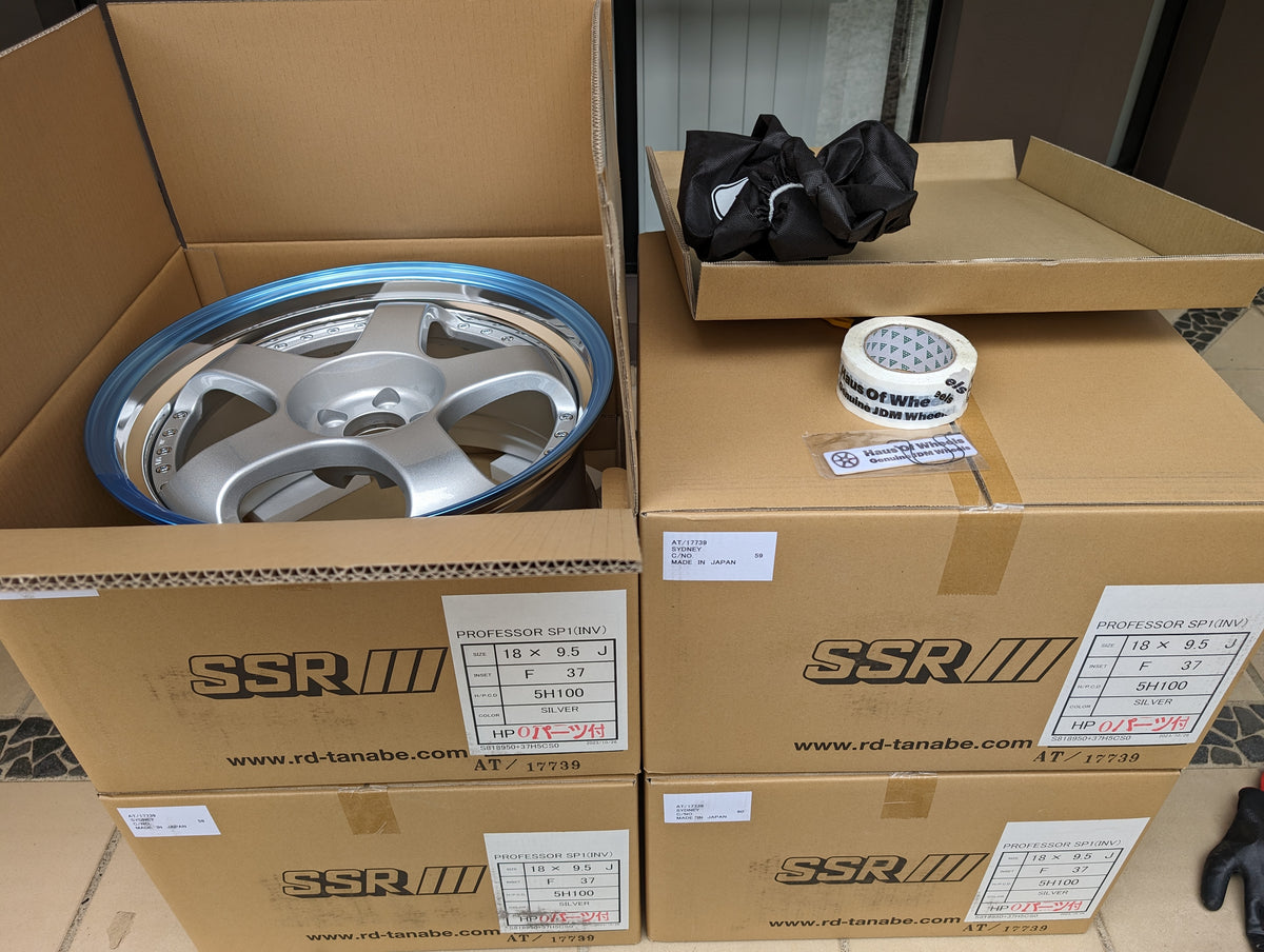 SSR SP1 Silver | 5x100 | 18x9.5 +37 | New | 3 Piece