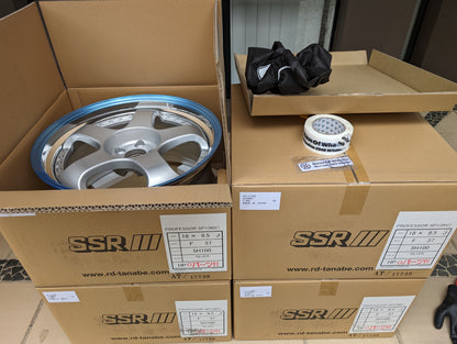 SSR SP1 Silver | 5x100 | 18x9.5 +37 | New | 3 Piece