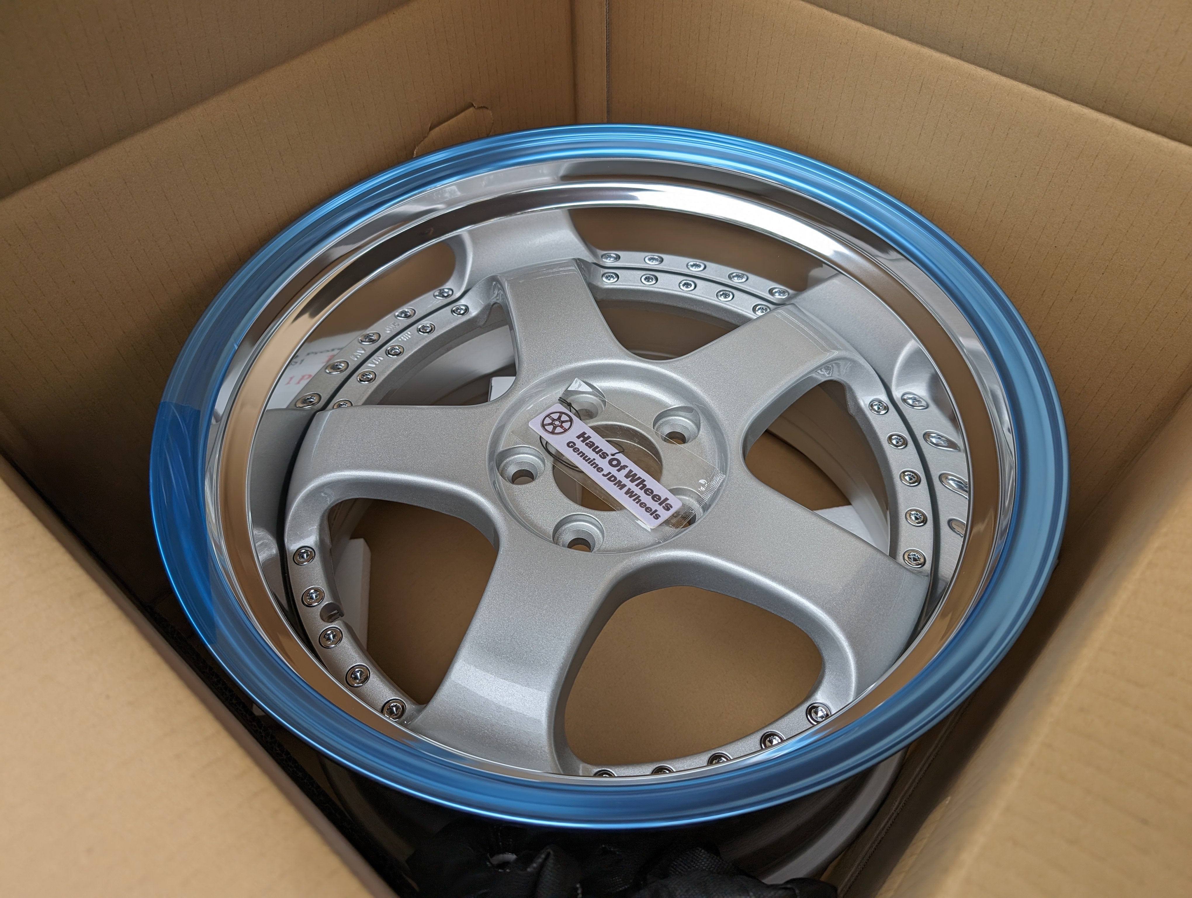 *Brand New* SSR SP1 (Silver) - 3 Piece Wheels - 5x114.3 - F: 18x9 +19 (HP Disk/Deep Dish)  - R: 18x10 +24 (SL Disk/Deep DIsh)