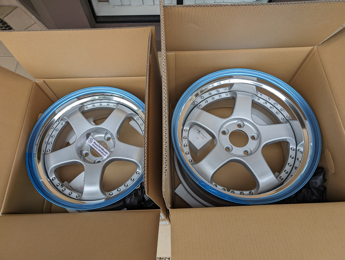 SSR SP1 Silver | 5x114.3 | F: 18x9 +19 / R: 18x10 +24 | New | 3 Piece