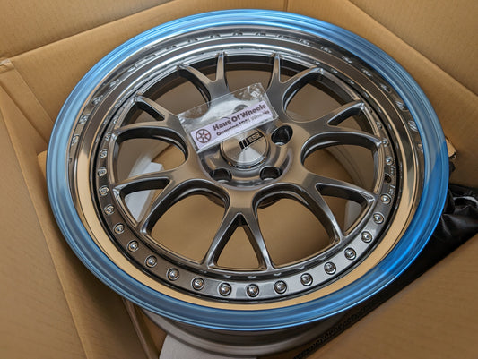 
*Brand New* SSR MS3 (Titan Silver) - 3 Piece Wheels - 5x100 - 18x9.5 +35 (MD Disk)
