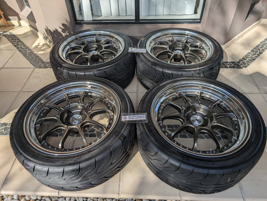 
*Near New* SSR SP5 (High Metal Bronze) - Near New Yokohama AD08R Tyres - 5x114.3 - 18x9.5 +37
