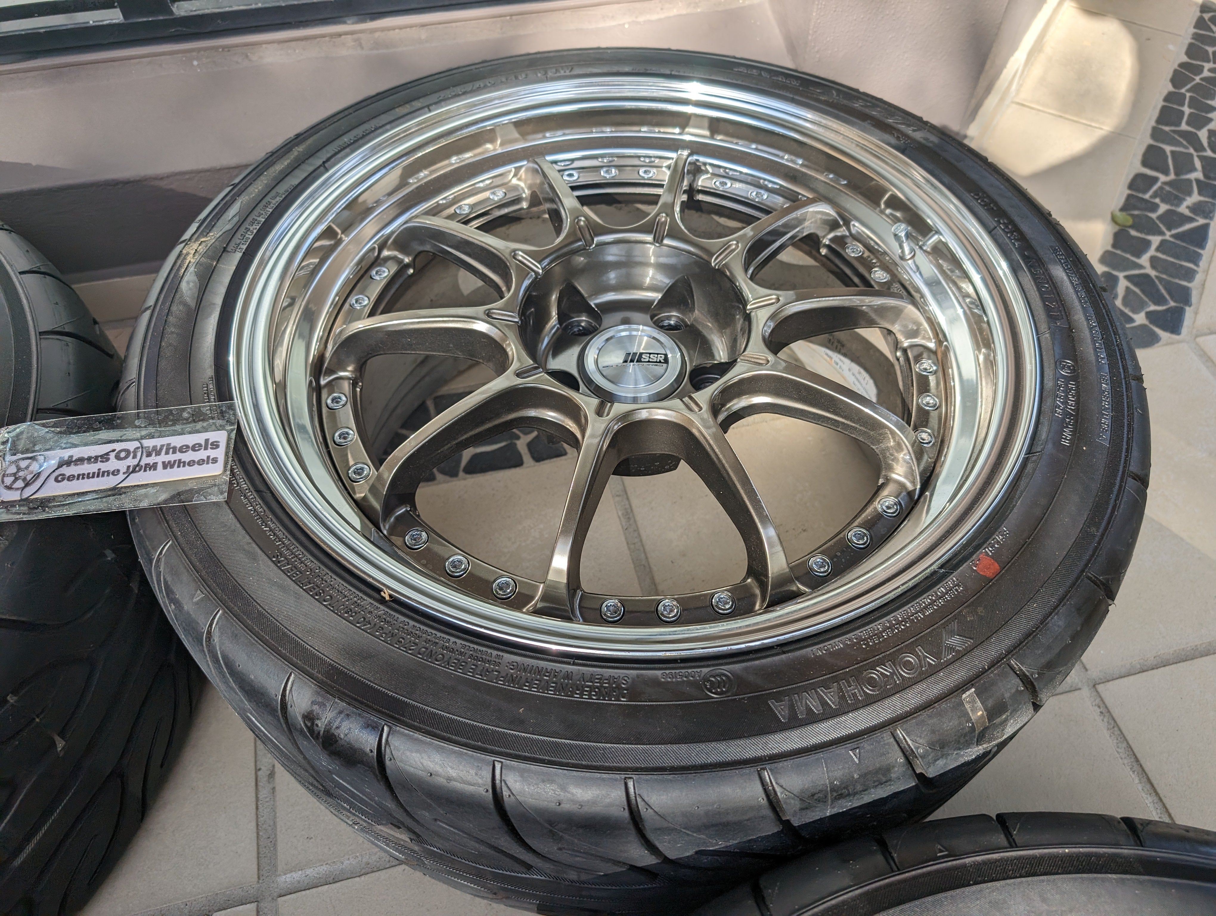 *Near New* SSR SP5 (High Metal Bronze) - Near New Yokohama AD08R Tyres - 5x114.3 - 18x9.5 +37